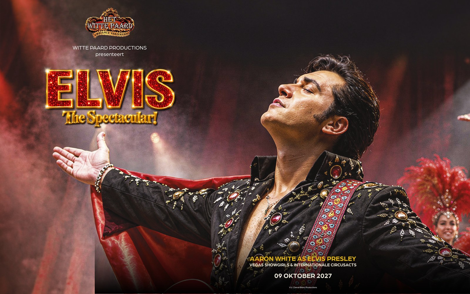 Affiche van Elvis The Spectacular met Aaron White als Elvis Presley