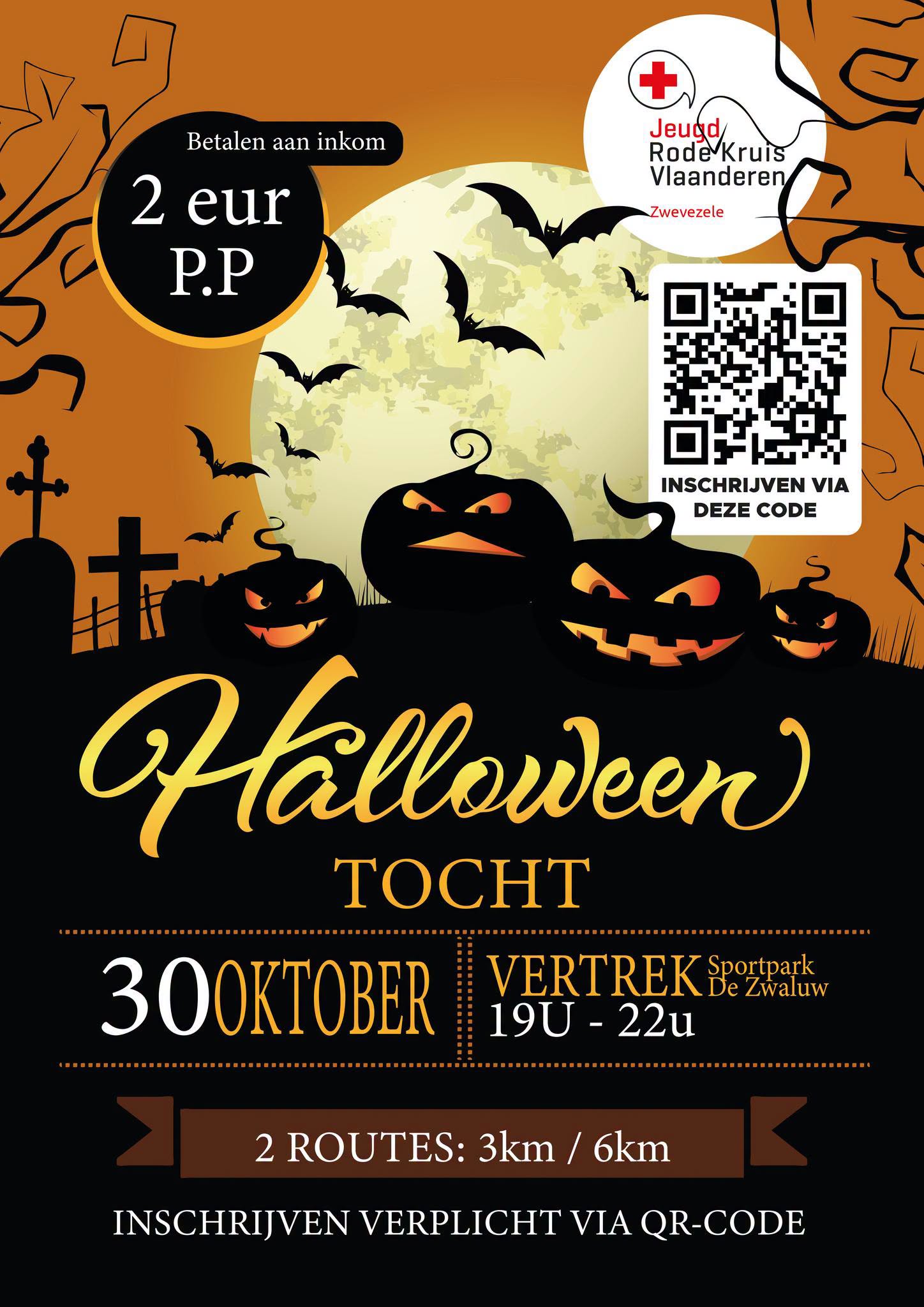 Halloweentocht JRK Zwevezele
